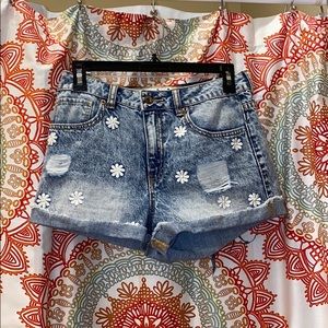 Daisy Denim Shorts